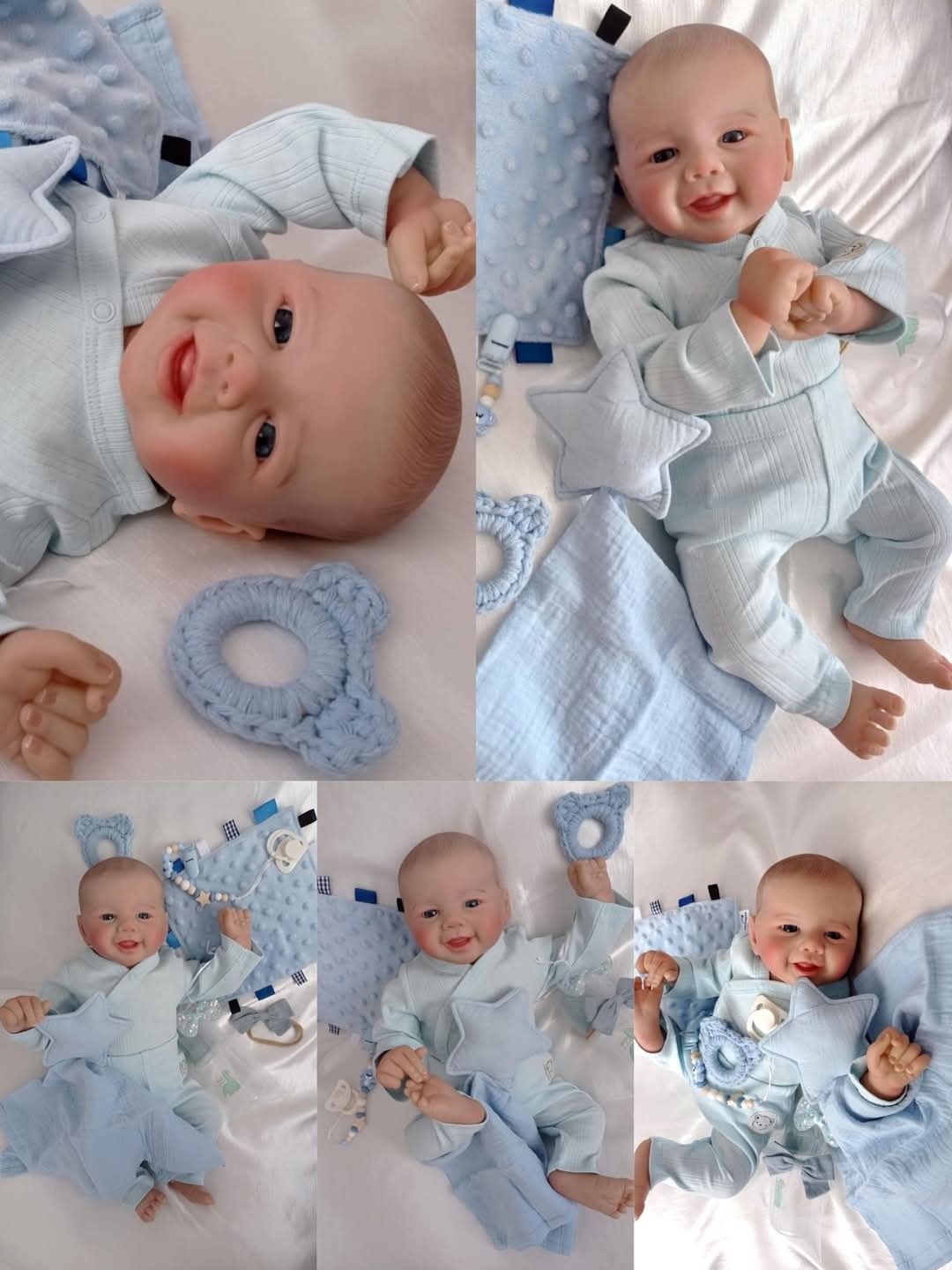 Lalka chłopczyk w typie Reborn z wyprawką prezent lala chłopiec