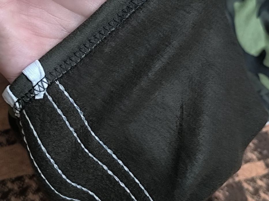 Нові лосіни жіночі на флісі з мілітарі принтом розмір M-L