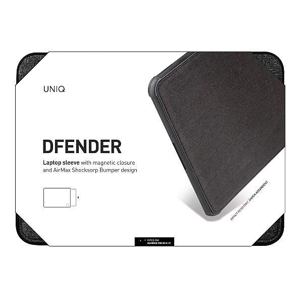 Pokrowiec UNIQ Dfender na laptopa 16" - czarny