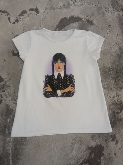 Bluzka dla dziewczynki rozmiar 128 krótki rękaw