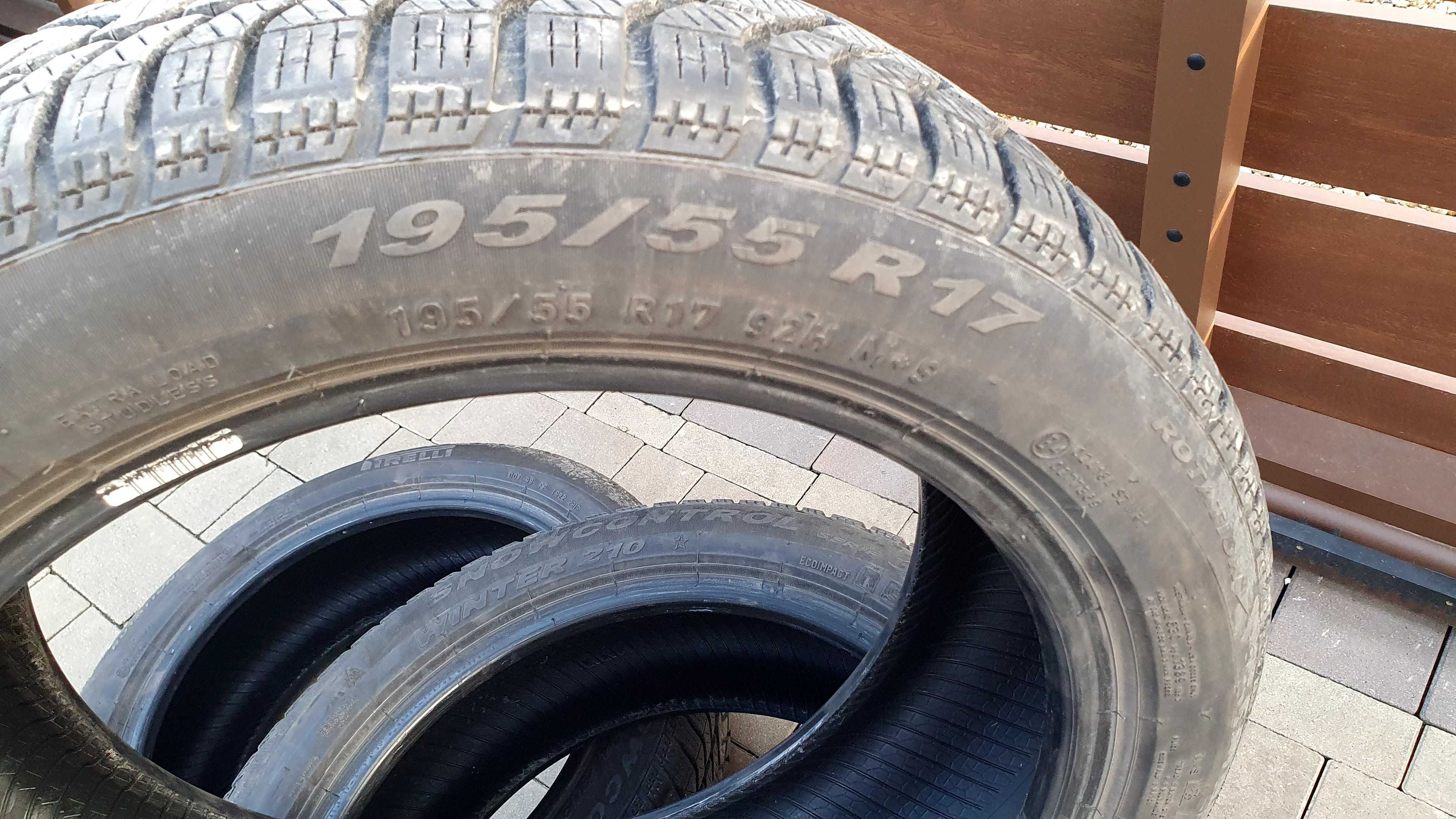 Pirelli opony zimowe snowcontrol 3 195/55 R17 4szt 6,5mm 2021r