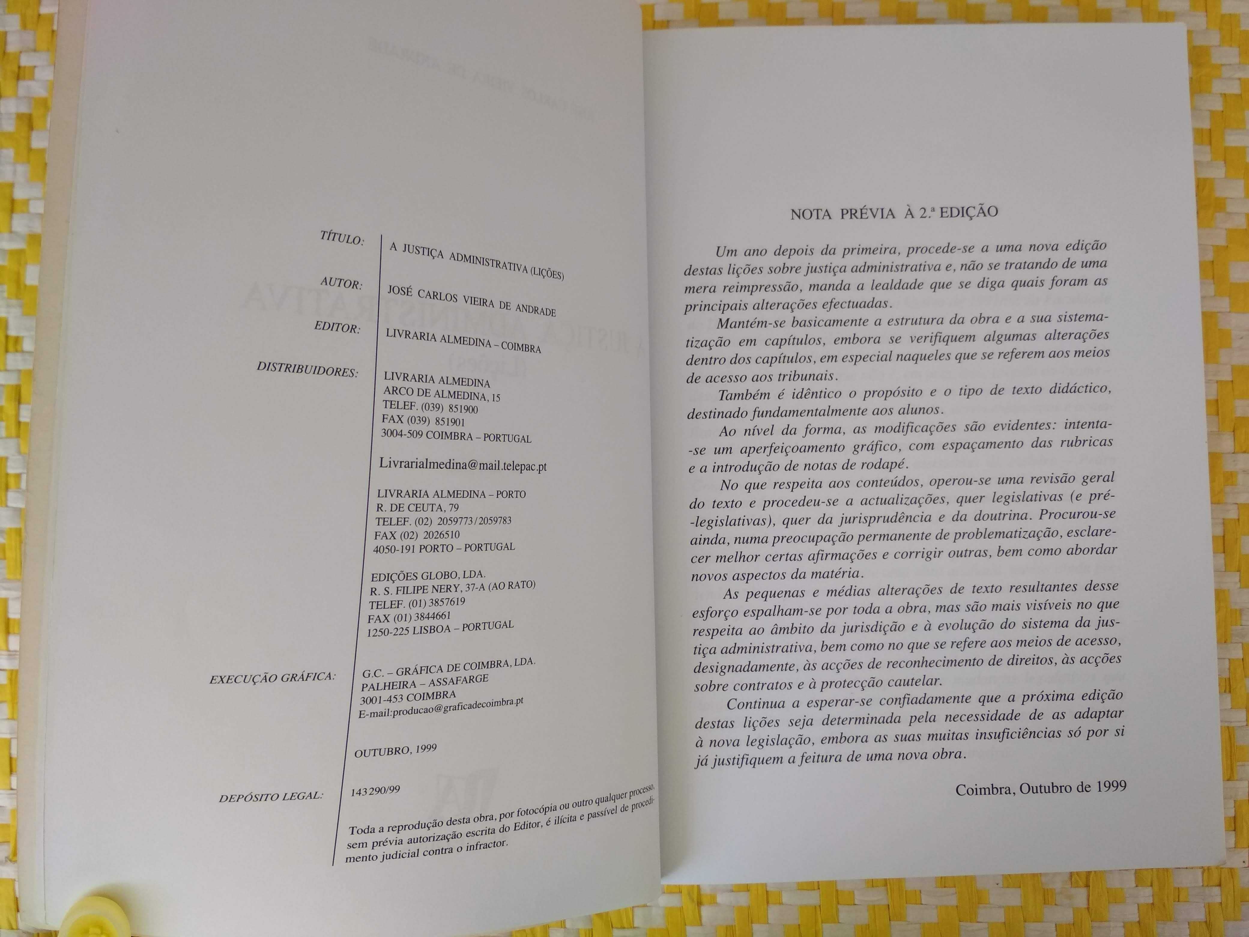 A JUSTIÇA ADMINISTRATIVA
de José Carlos Vieira de Andrade