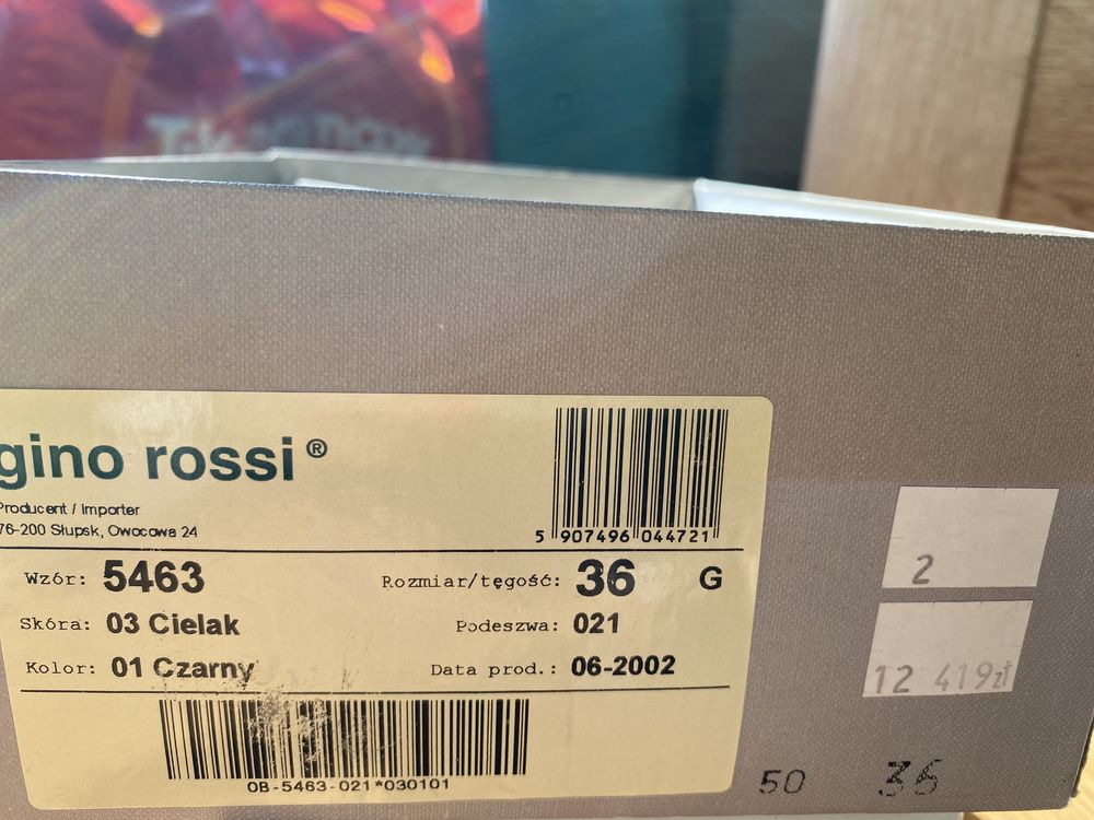 Buty Gino Rossi czarne z klamrą rozmiar 36