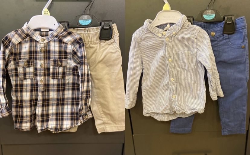 Дитячий одяг, кофта, сорочка, штани, ромпер, жилетка боді 6-9, 74см