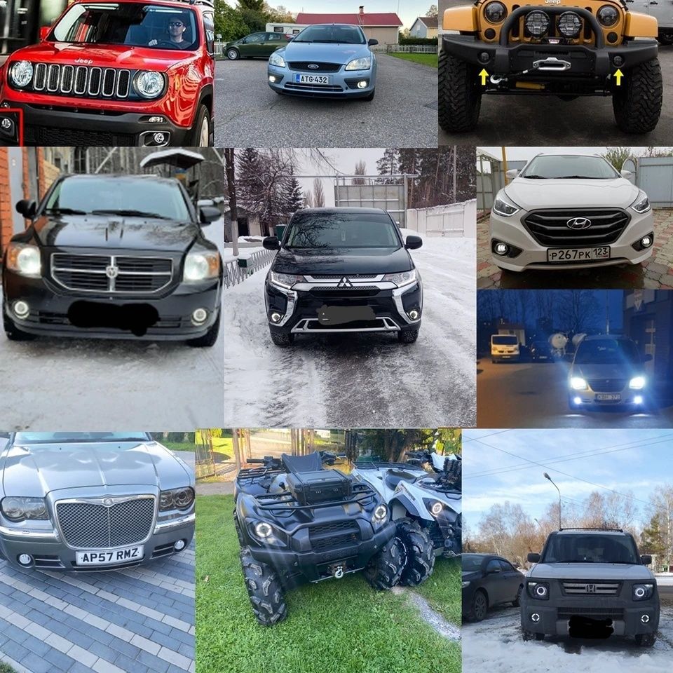 Протитуманні LED фари NEXIA Wrangler Doodge Journey Chrysler