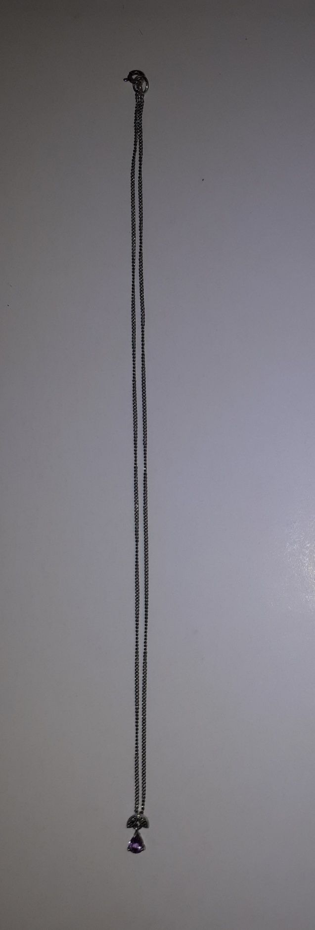 Naszyjnik łańcuszek wisiorek cyrkonia srebro 41 cm Apart W.Kruk