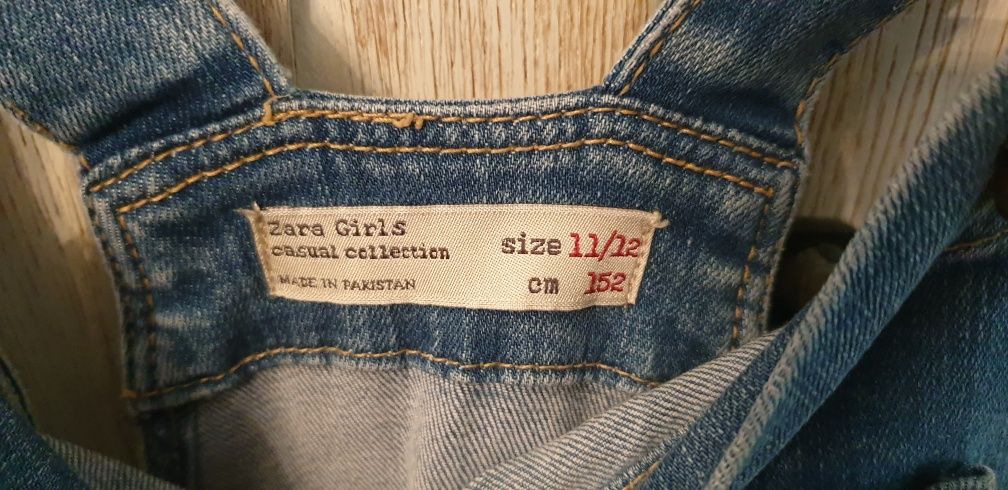 Spodnie ogrodniczki Zara Girls 152 size 11-12  jeans