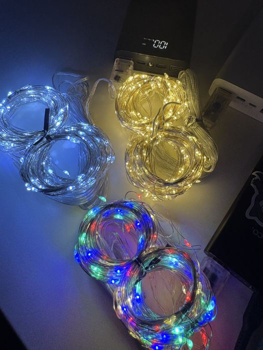 Гирлянда штора,роса 3*3, реальні фото!Led гірлянда 3 кольори,usb,пульт