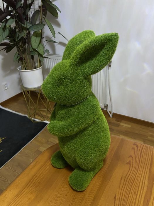 Zajac cieżki duzy - zielony 42 cm