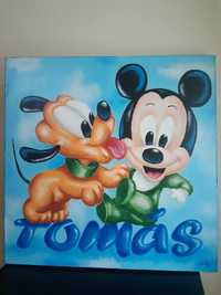 Quadro personalizado p Tomás c Mickey