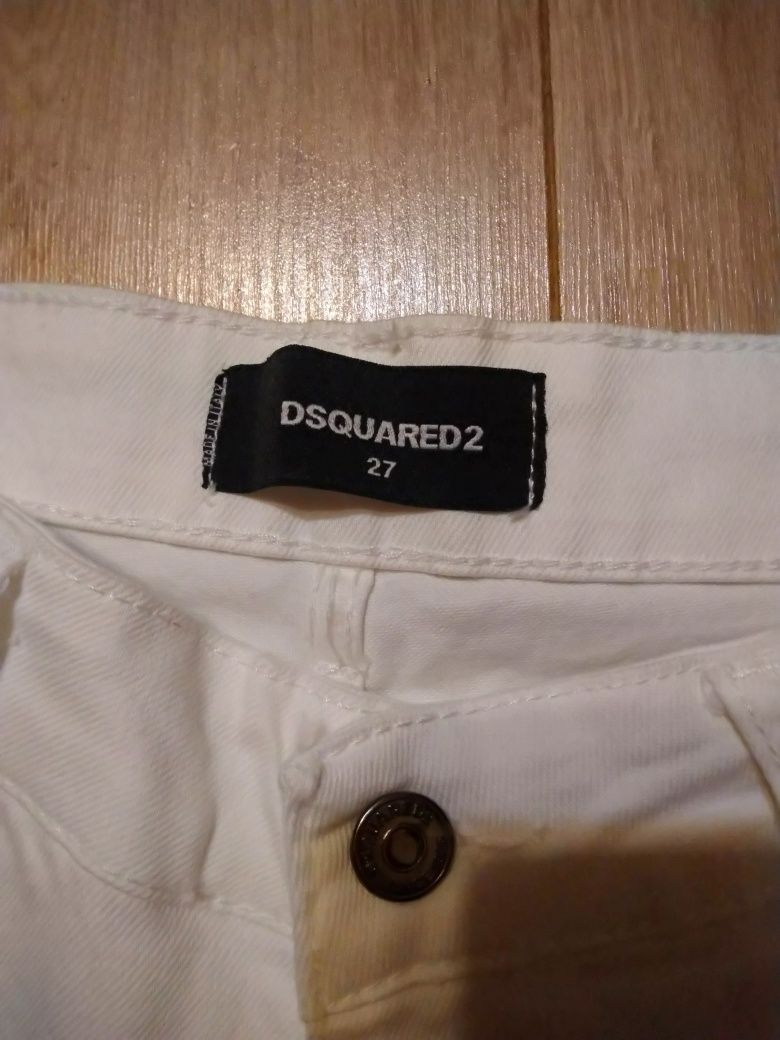 Spodenki białe Dsquared2 27