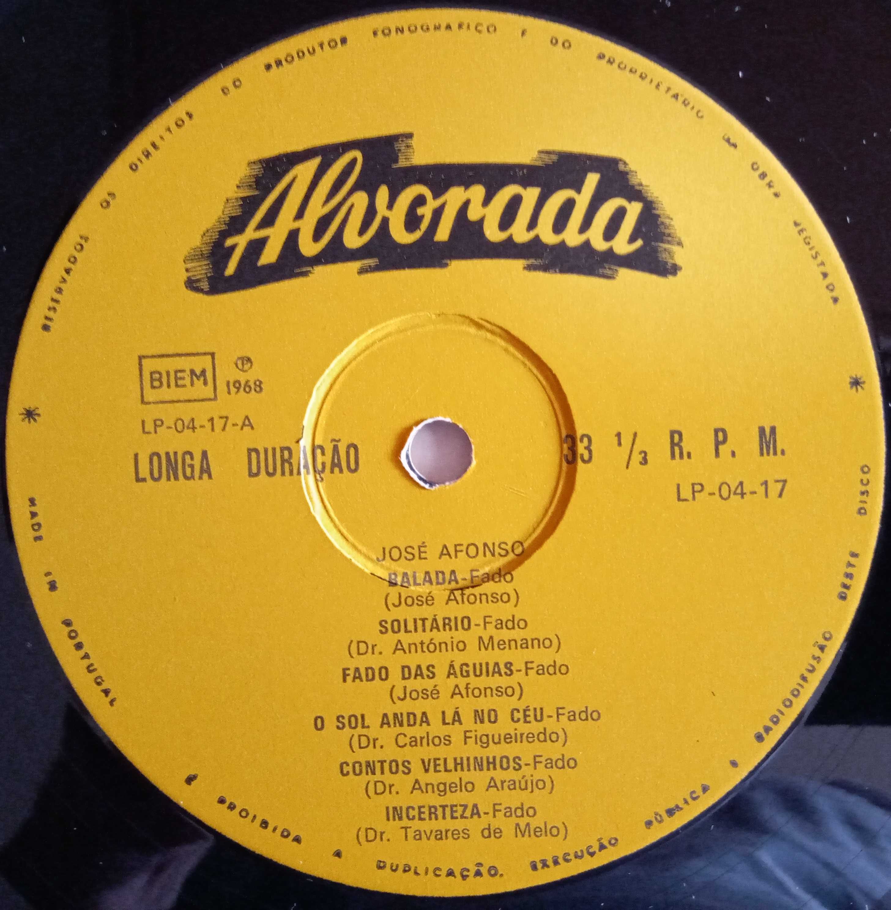 José Afonso / Luis Góis	- - - - -		Coimbra	- - - - -	LP