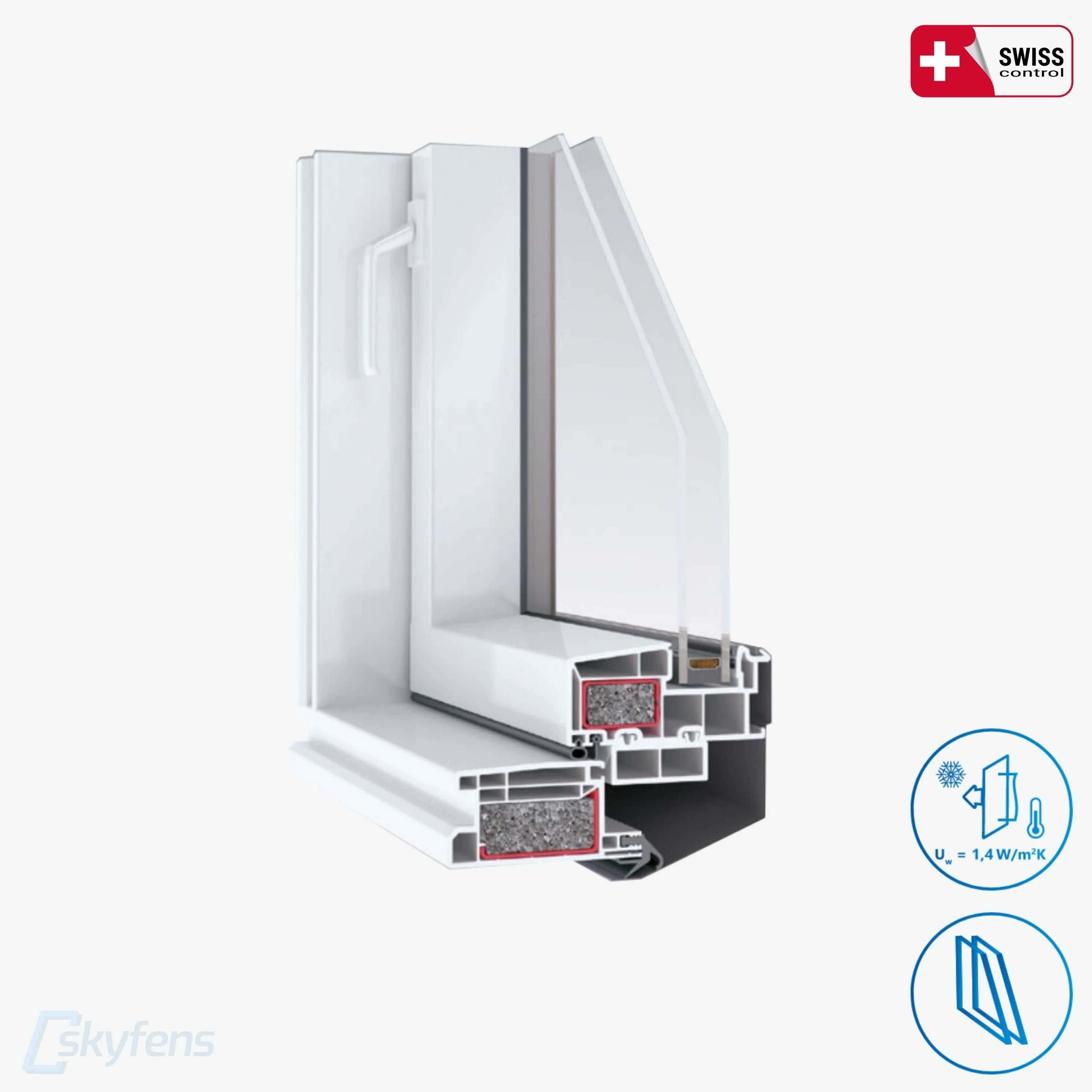 NOWE Okna dachowe PCV Skylight 55x78 66x118 78x118 78x140 + KOŁNIERZ