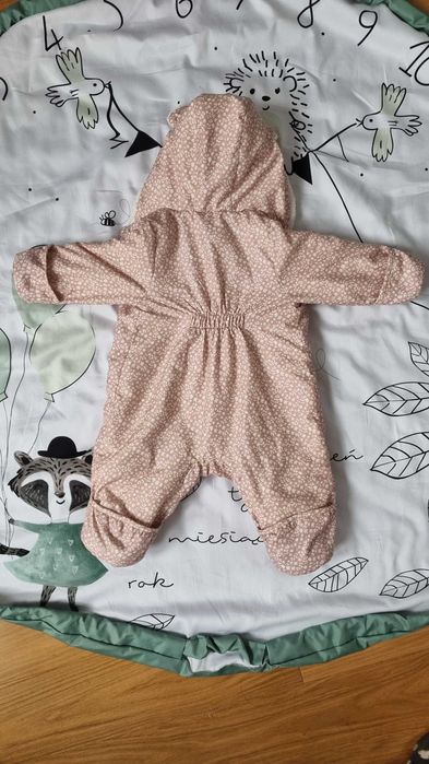 Kombinezon zimowy H&M r. 62 pudrowy róż
