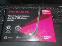 Двухдіапазонний Wi-Fi-адаптер Mercusys MU6H (AC650, USB, 1 антенна)