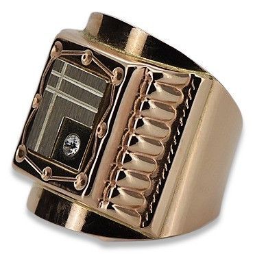 Złoty sygnet męski 14k 585 z czerwonego złota csc004r 22,5/10 Wrocław