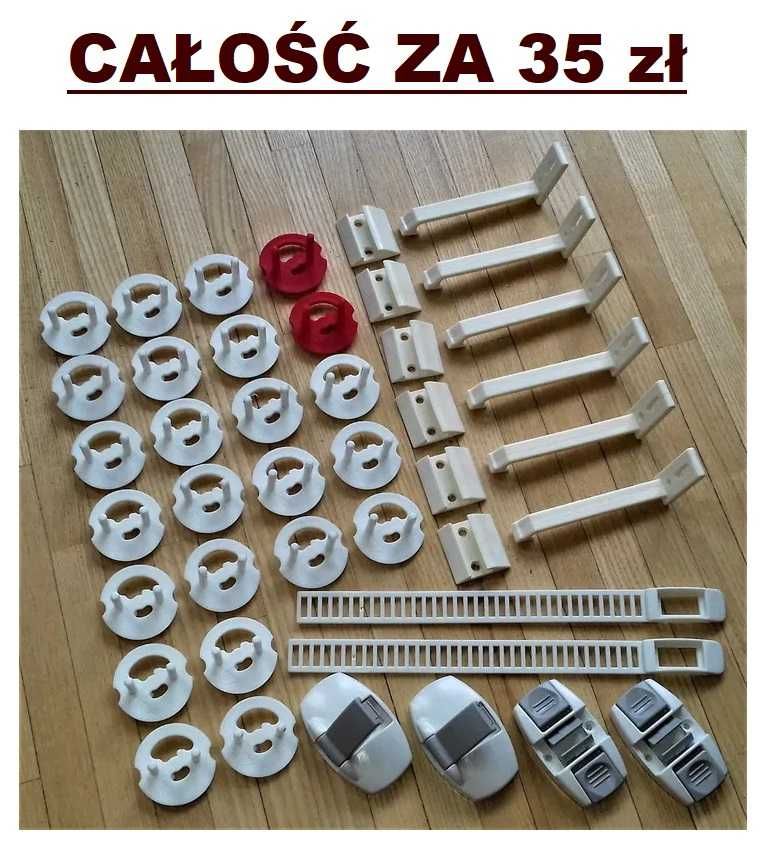 Blokady lodówki szafek szuflad zaślepki do gniazdek ochrona dziecka