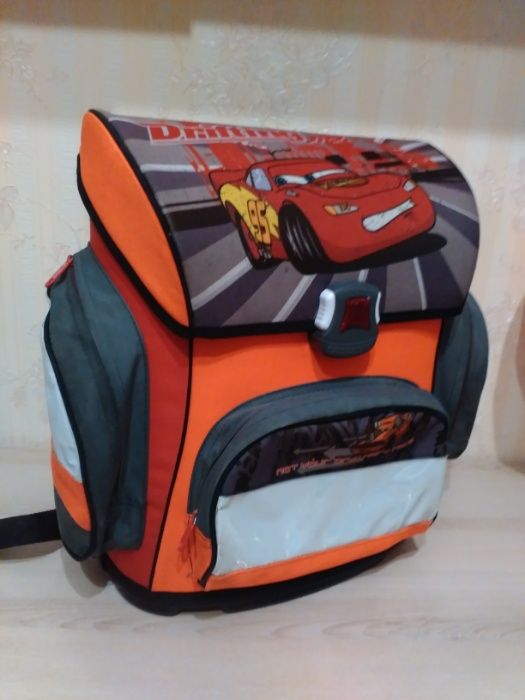 Рюкзак каркасный для школы 1-4 класс tchibo tcm тачки макквин