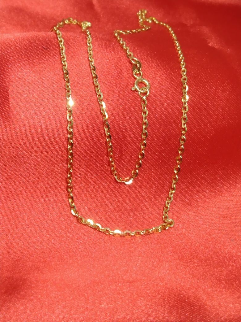 Złoty łańcuszek, złoto 585, 45 cm
