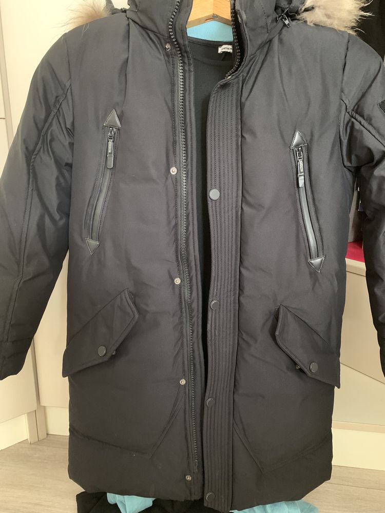 Зимняя удлиненная куртка 140-146 рост
