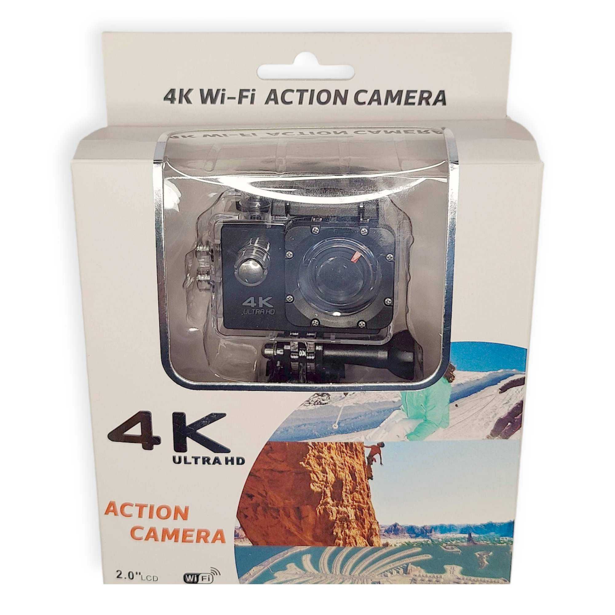 Camara de ação à prova de água – 4K com WiFi – tipo GoPro