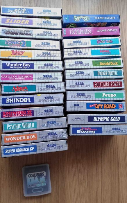 Consola Sega GameGear + Jogos + Acessórios