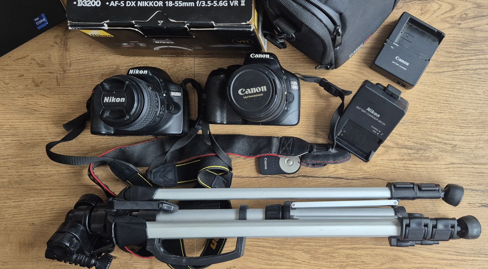 Nikon D3200 i Canon EOS 550D Plus Akcesoria OKAZJA!