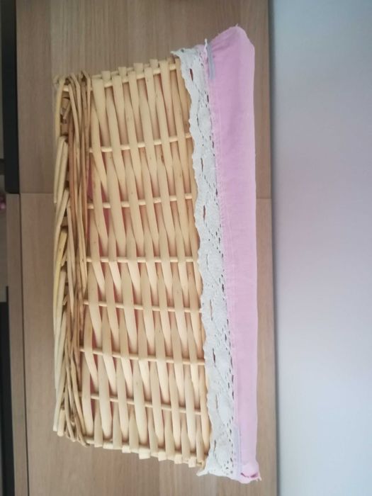 Cesto em palha:   30x38x16