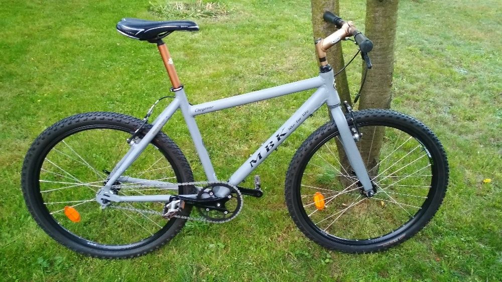 Rower single speed fixed gravel wyprawowy MBK Cheyenne 28" 26" flip