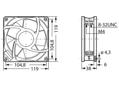 Ventiladores Metal - Recuperador de Calor 80x80 | 92x92 | 120x120 mm