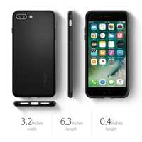 Etui Spigen Liquid Air + Szkło Hartowane iPhone 7 Plus / 8 Plus Black