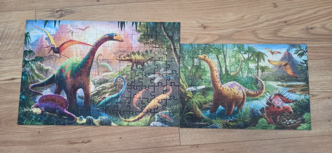 Puzzle Trefl dinozaury 3 komplety