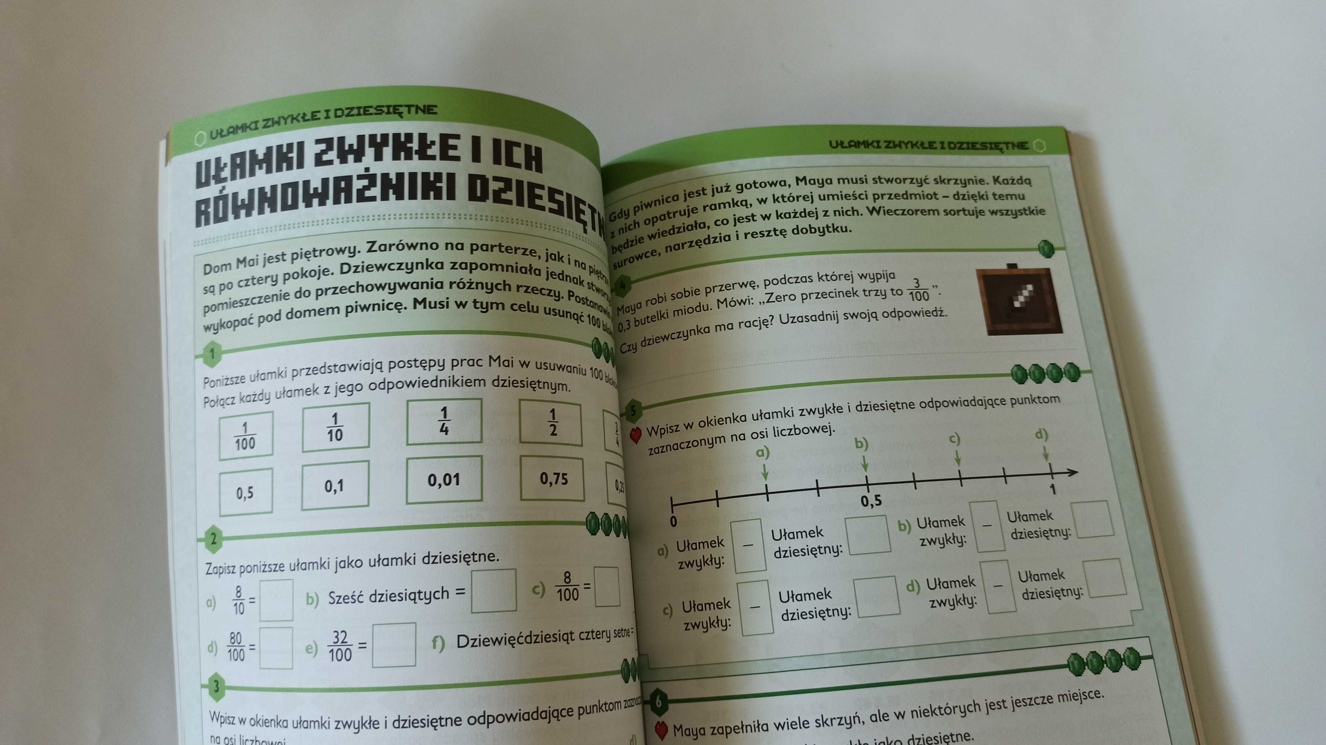 Minecraft – Matematyka MeGa zadania  dla dzieci 10+