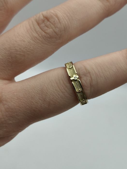 Złoty Pierścionek Różaniec R.10 Pr.585 Nowy Zapraszamy