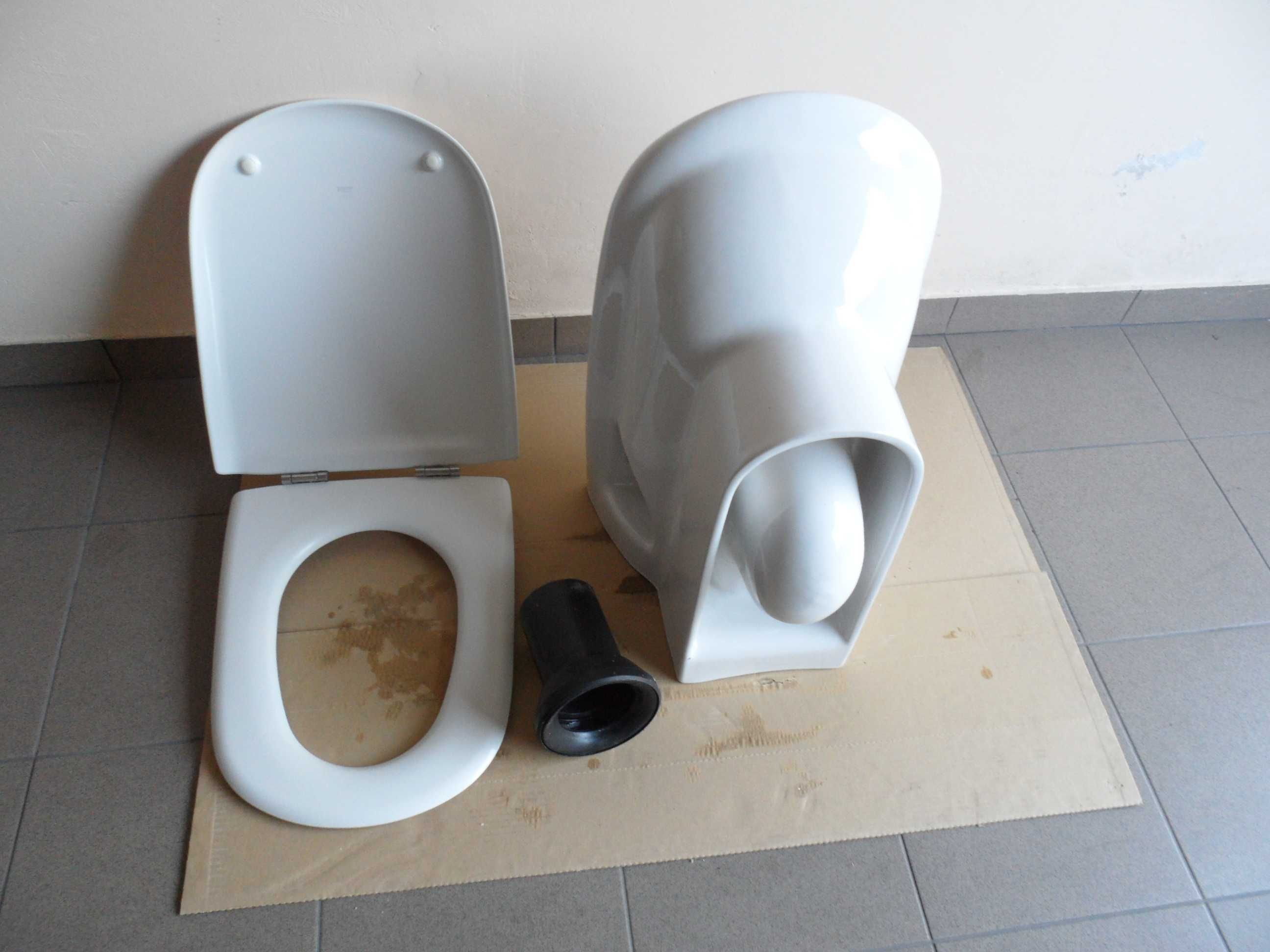 muszla miska ROCA WC wisząca do stelażu + deska + rura