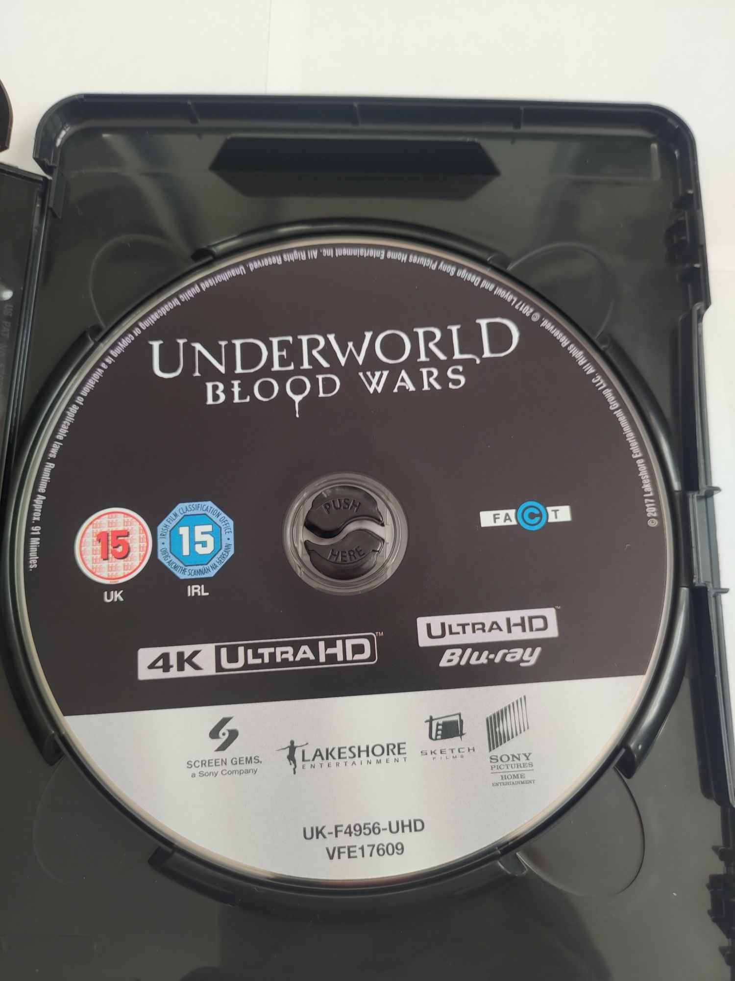 Underworld Blood Wars film 4k UHD blu ray