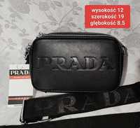 Prada czarna torebka listonoszka prada damska torebka prada torebka da