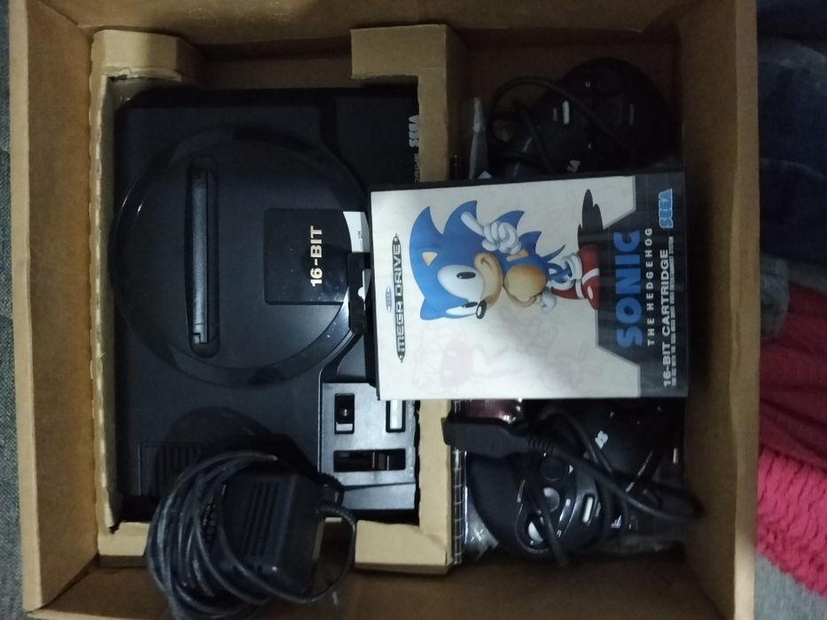 Sega mega drive + jogo sonic