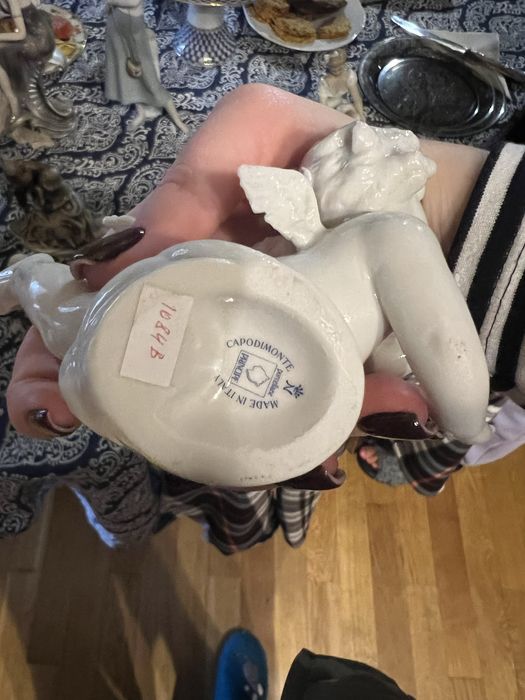 Capodimonte ангел статуэтка фарфоровая