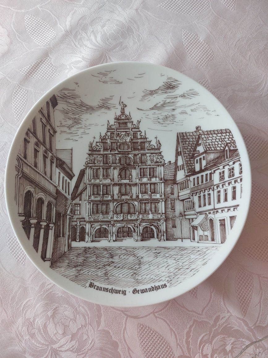 Porcelanowy talerz ozdobny Braunschweig - Germanhaus