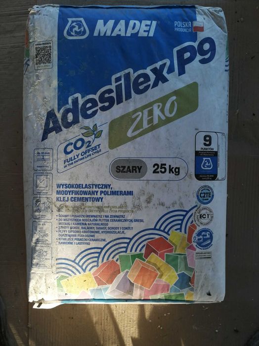 Klej do płytek Mapei P9 szary