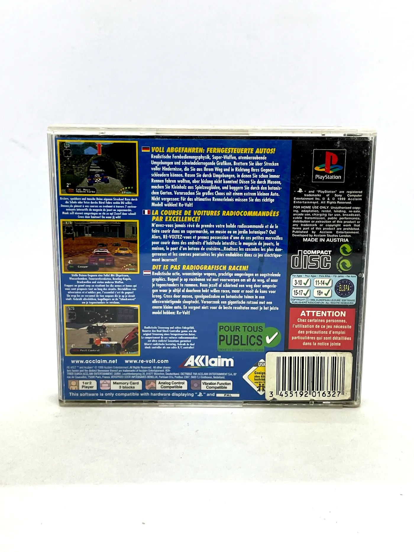 Re-Volt PS1 PSX Po Angielsku Kompletna
