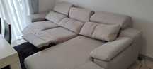 Sofá 3 lugares com Relax e Chaise Longue