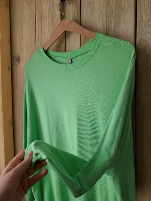 Dresowa zielona sukienka ASOS rozmiar 50/52