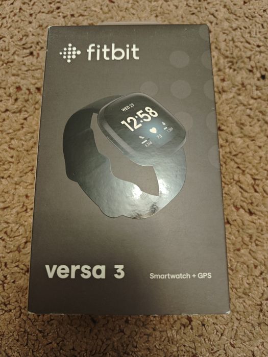 Смарт-годинник Fitbit Versa 3 Black/Black Aluminum (FB511BKBK)