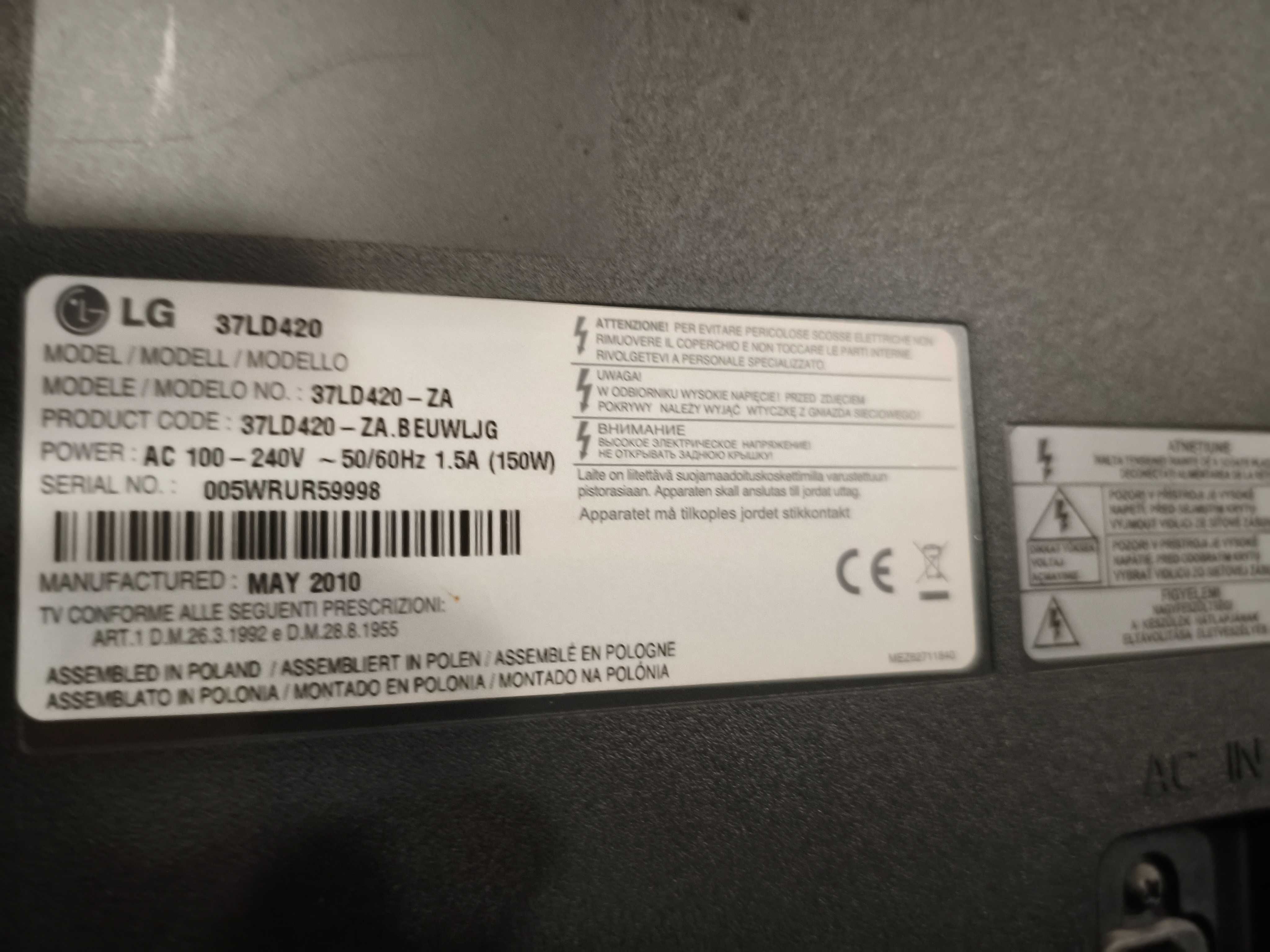TV LG 37 polegadas