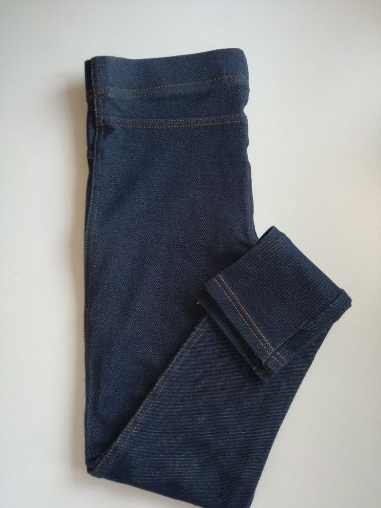 Legginsy jeansowe dla dziewczynki getry Primark r. 140