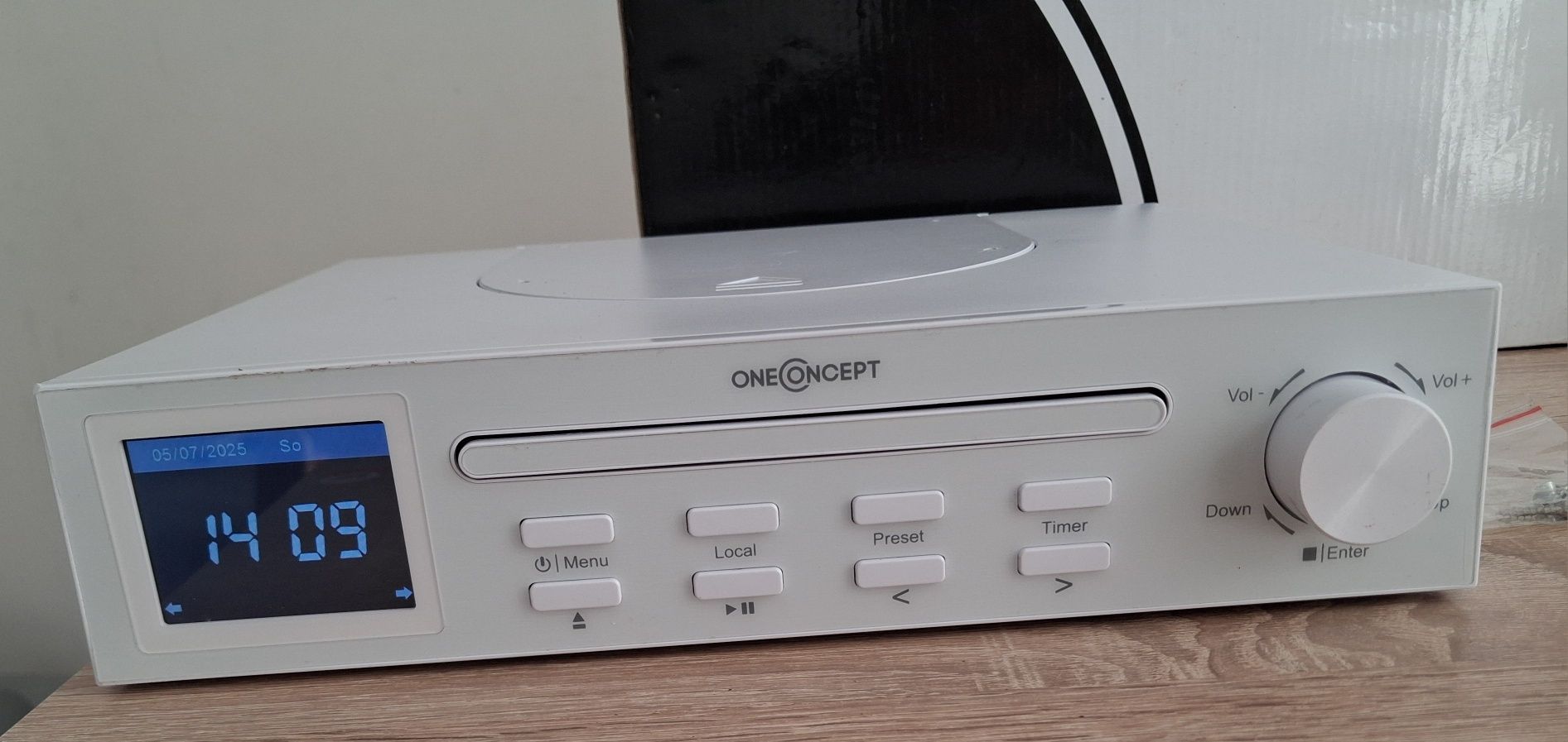 OneConcept Streamo Chef kuchenne radio internetowe CD Bluetooth białe