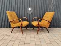 Fotel TON mod.53 proj. J. Šmídek, Czechosłowacja '60, PRL Design RETRO