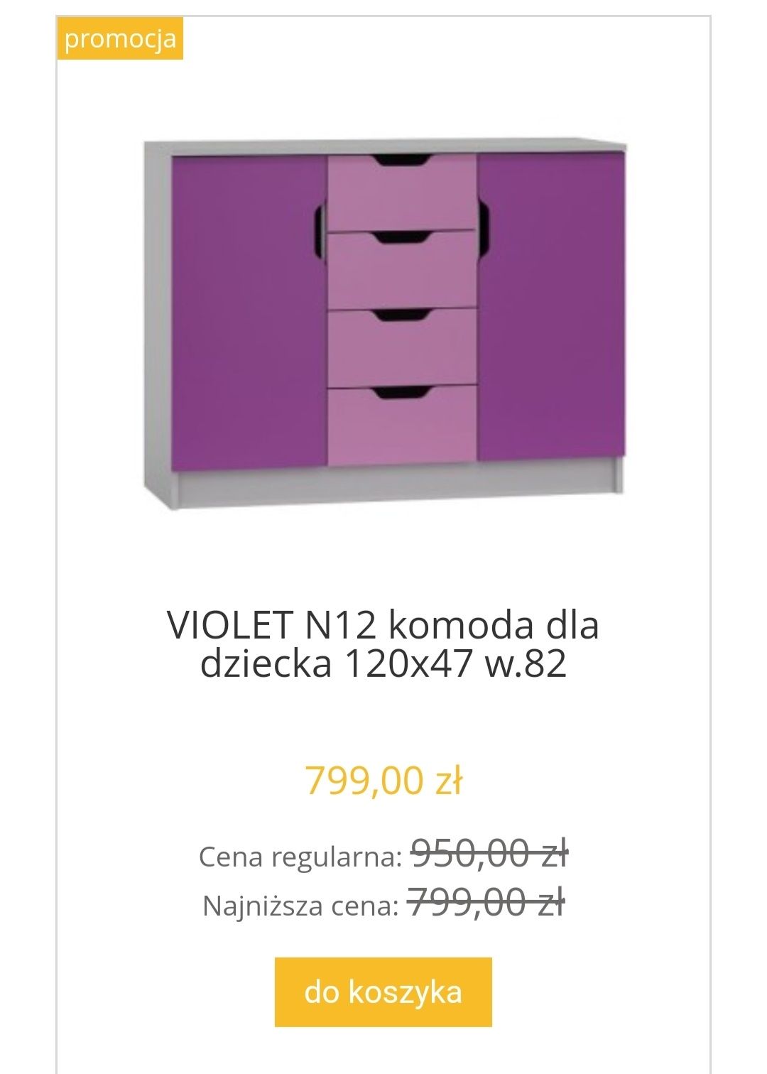 Meble  młodzieżowe violet z polskiej  firmy almera meble